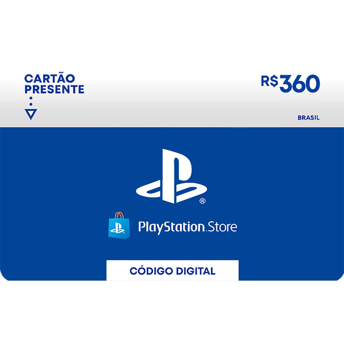 Cartão presente digital PlayStation Store de R$ 360
