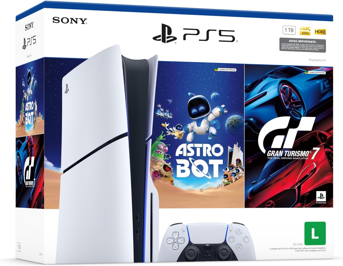 PS5 Slim Disk + ASTRO BOT + Gran Turismo 7